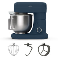 KITCHENMIXHAVEN 5.3Qt 12-Speed Tilt-Head Stand Mixer with Bowl, Hook & Whisk, Linen Cream